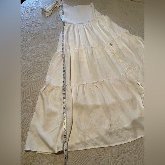 White Ivory  Dress One Shoulder - Picture 6 of 6